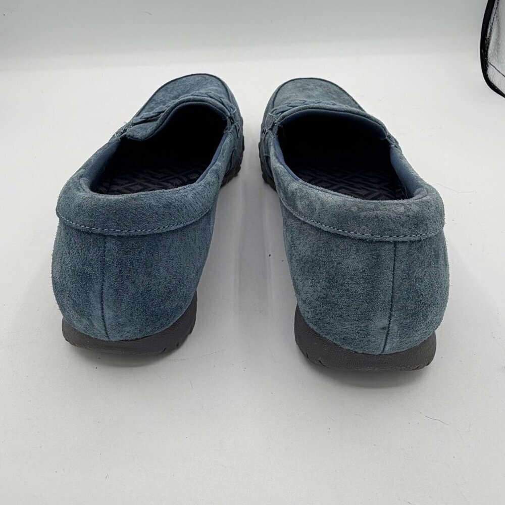 Skechers - Suede Slip-On Shoes - Bikers Of Melbourne. 10 Medium. Blue - Picture 4 of 9